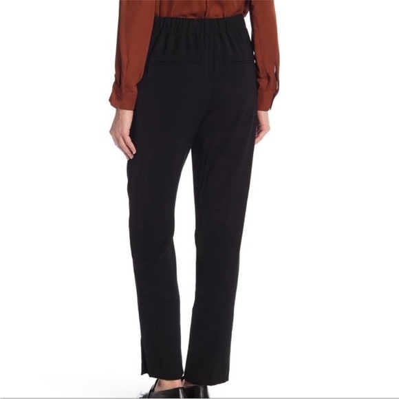 Vince Black Dress High Waisted Cropped Trousers Size S - Picture 2 of 10